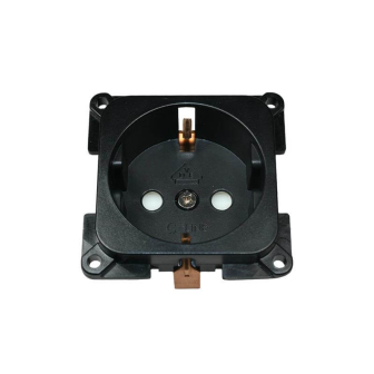 Prise 230V Noir C-line