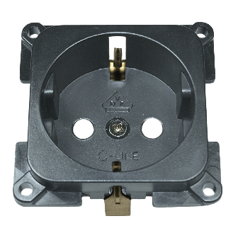 C-line prise anthracite 230V