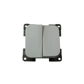 Interrupteur double Grise C-line