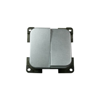 Interrupteur double Argent C-line