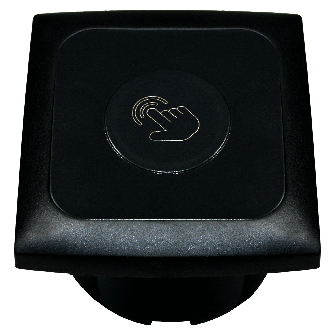 Opal dimmer noir avec couvercle i cabochon