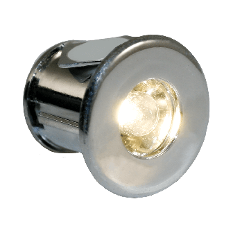 Campio éclairage d'appoint blanc LED chromé - set 2 pièces