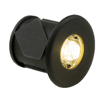 Campio éclairage d'appoint blanc LED noir - set 2 pièces