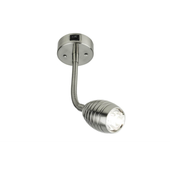 Spot Neso Flex 10-15V DC LED  Satin Nickel