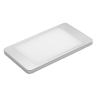 Bolo plafonnier LED sans interrupteur argenté