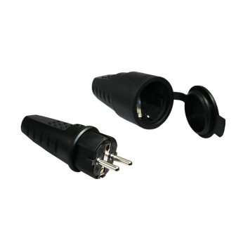 Fiche femelle en caoutchouc