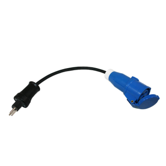 Adaptateur 40cm prise Suisse + CEE femelle