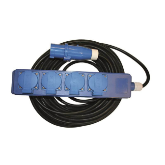 Quatro unit  20mtr. neoprene 3x1,5mm², fiche CEE