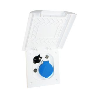 ESB 3 blanc 230V/12V/ant./sat. Element Line