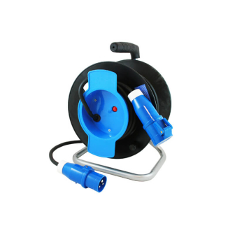 Enrouleur 25mtr 3x2.5mm CEE-prise mâle+CEE-femelle