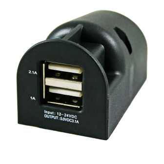 chargeur USB 12 Volt en applique max. 3.1A