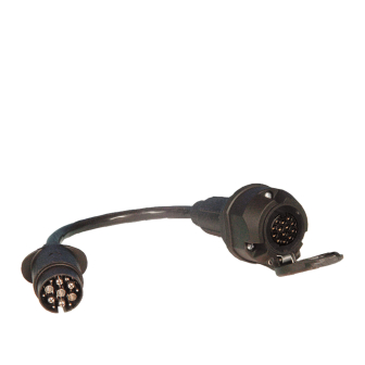 Adaptateur 13WEST-->13DIN avec éclairage intérieur