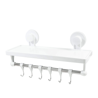 Planchette 6 crochets pr salle de bains