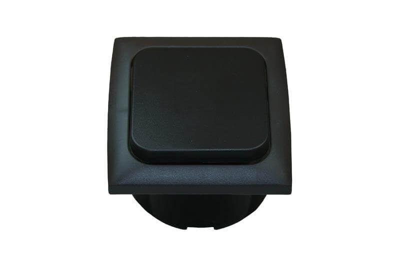 C-Line interrupteur simple avec Opal cadre noir