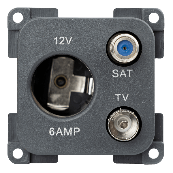 C-Line prise 12V et antenna/satellite anthracite - emballé