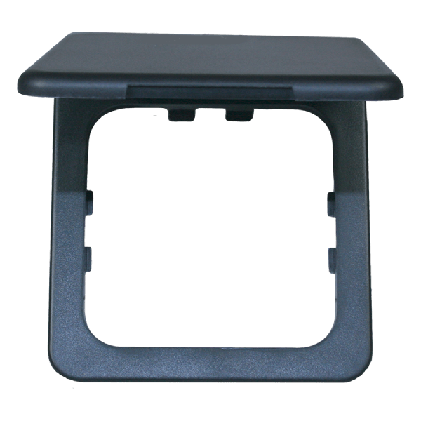 Opal cadre à clapet pour prise anthracite