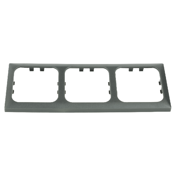 Opal cadre triple pour prises anthracite