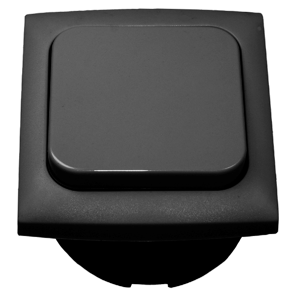 C-Line interrupteur simple avec Opal cadre anthracite