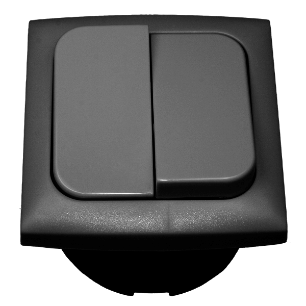 C-Line interrupteur double allumage avec Opal cadre anthracite - emballé