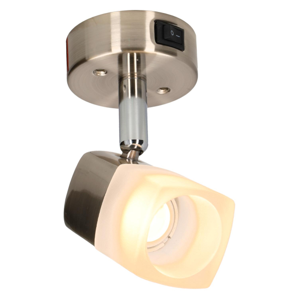 Luna éclairage en applique 10-15V DC avec interrupteur - ECE R10 - acier brossé - sans emballage de vente