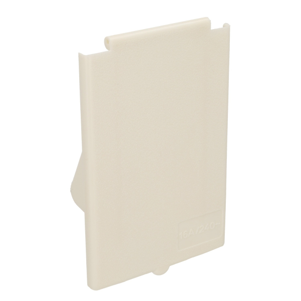 Rectangular Line couvercle seul pour prise extérieure blanc