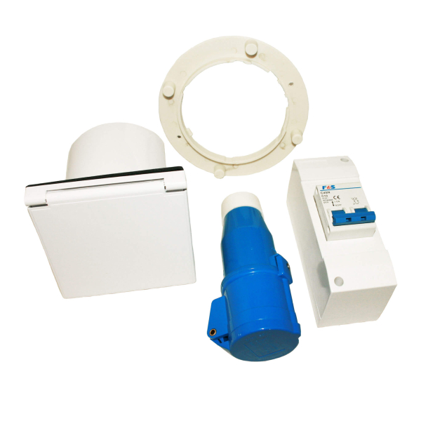 Kit de conversion de la connexion Schuko à la connexion CEE pour les caravanes et les camping-cars
