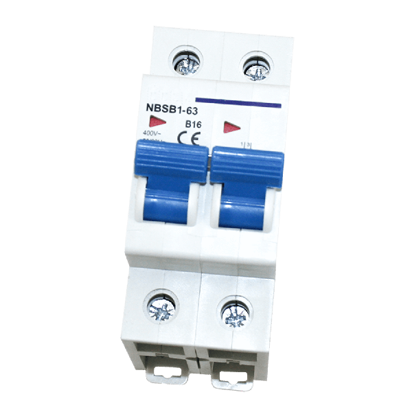 Disjoncteur automatique bipolaire B16A - sans emballage de vente