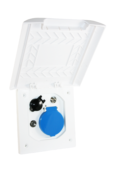 Element Line ESB-3 prise extérieure multifonction blanc