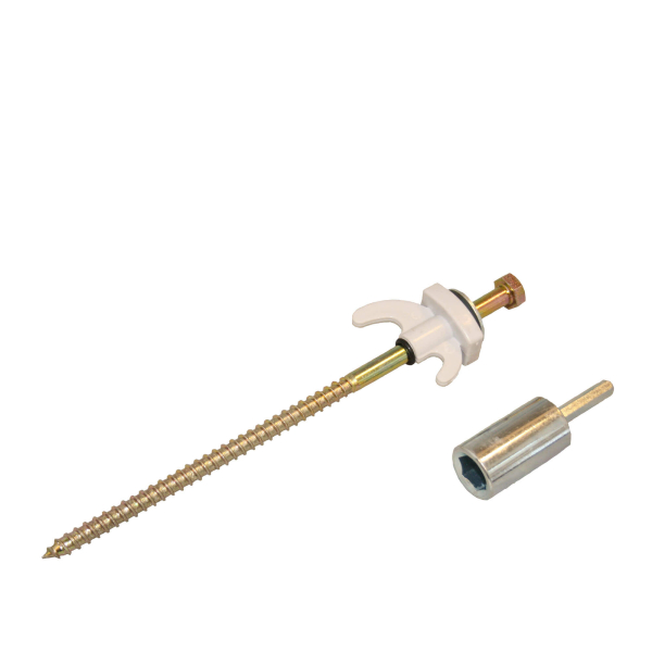 Piquets de tente à visser avec douille de vissage - lot de 20 en coffret