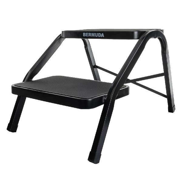 Bermuda marchepied double marche en acier - noir