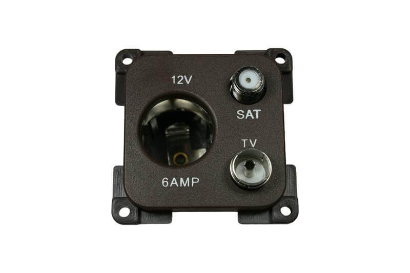 C-Line prise 12V et antenna/satellite marron - emballé