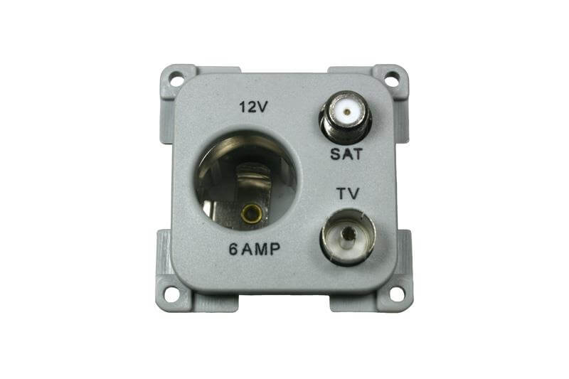 C-Line prise 12V et antenna/satellite gris - emballé