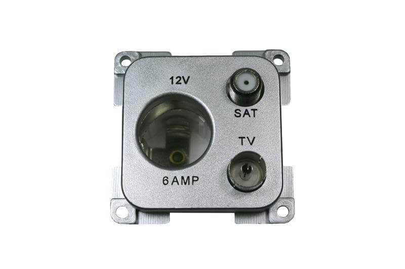 C-Line prise 12V et antenna/satellite argent - emballé