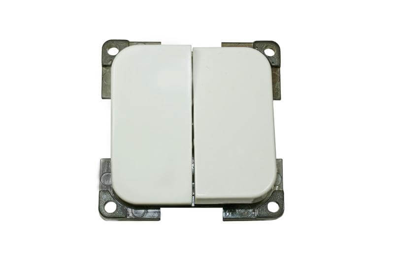 C-Line interrupteur double allumage blanc - emballé