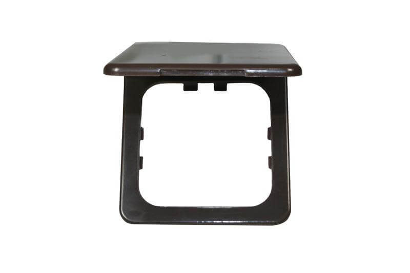 Opal cadre à clapet pour prise marron