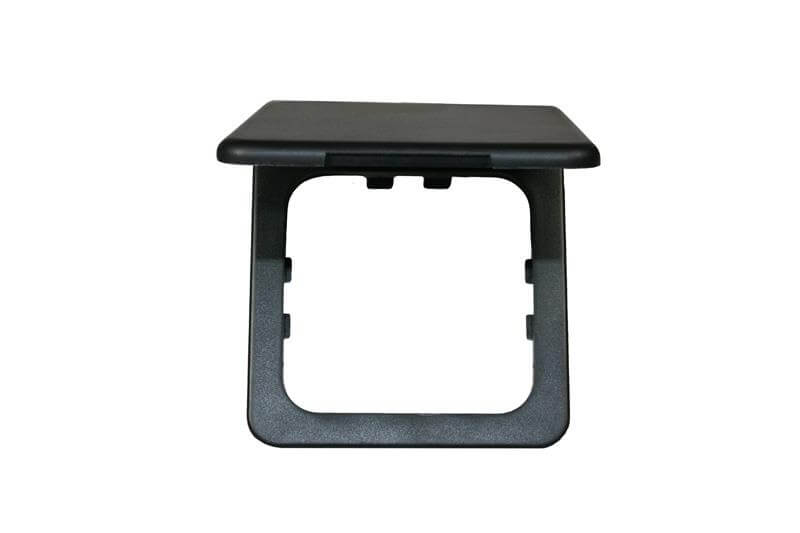 Opal cadre à clapet pour prise noir - emballé