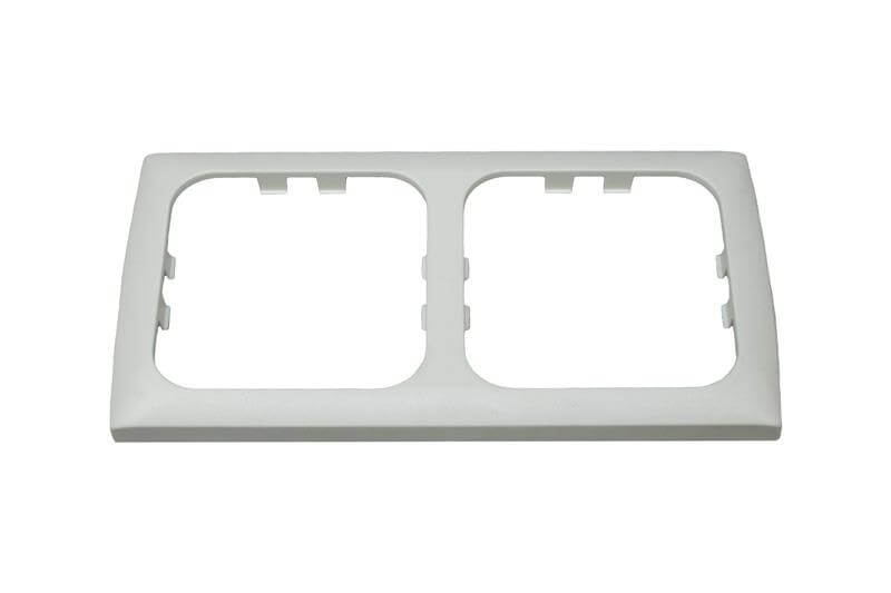 Opal cadre double pour prise blanc - emballé