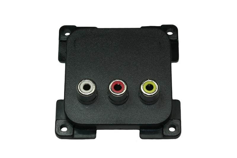 C-Line prise audio/video noir