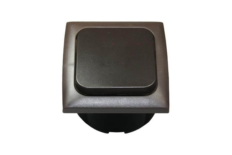 C-Line interrupteur simple avec Opal cadre marron