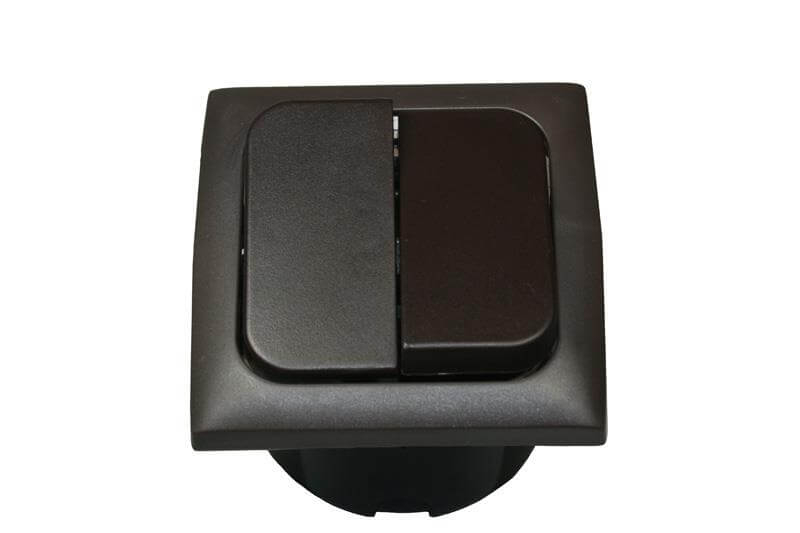 C-Line interrupteur double allumage avec Opal cadre marron - emballé