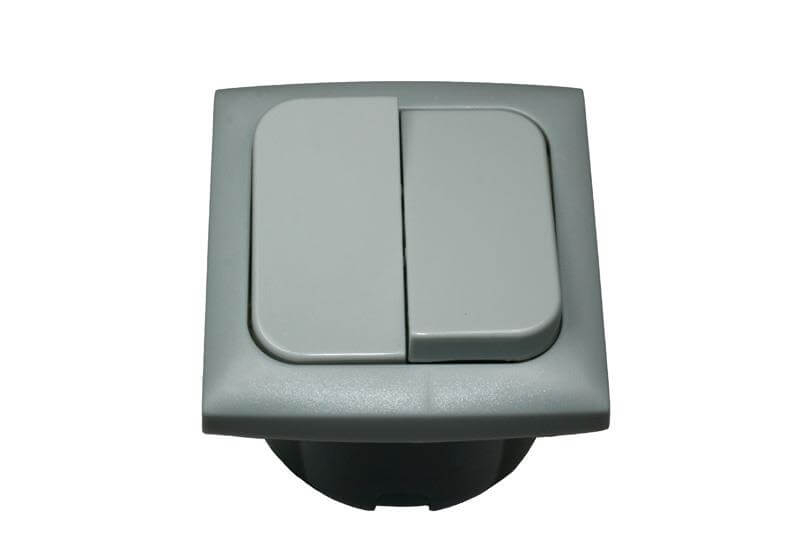 C-Line interrupteur double allumage avec Opal cadre gris - emballé