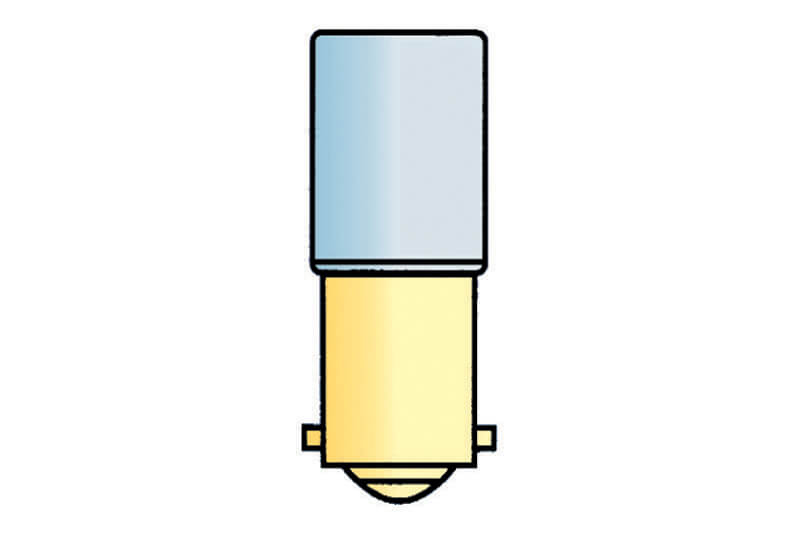 Ampoule tubulaire BA9S 12V halogène - 4W - emballé par 2 pièces