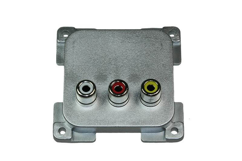 C-Line prise audio/video argent