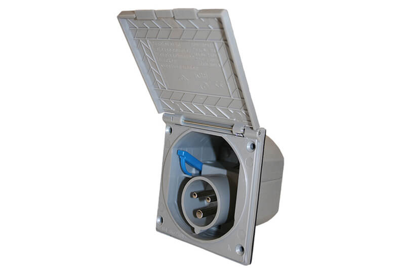 Standard Line socle CEE à encastrer argente - sans emballage de vente