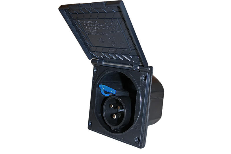 Standard Line socle CEE à encastrer noir - sans emballage de vente