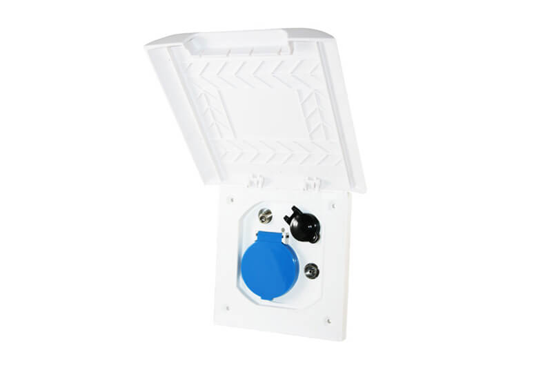 Element Line ESB-3 prise extérieure multifonction blanc - sans emballage de vente