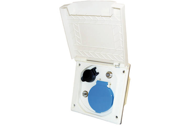 New Model Line ESB-3 prise extérieure multifonction blanc