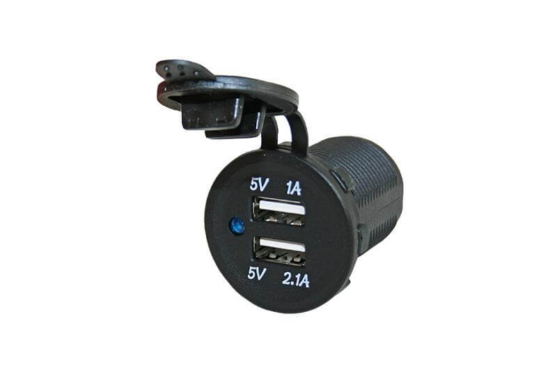 Power Line prise chargeur USB encastrable double USB-A max. 3.1A
