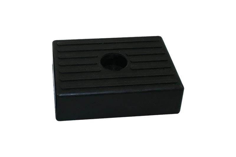 Patin caoutchouc 130x100mm noir