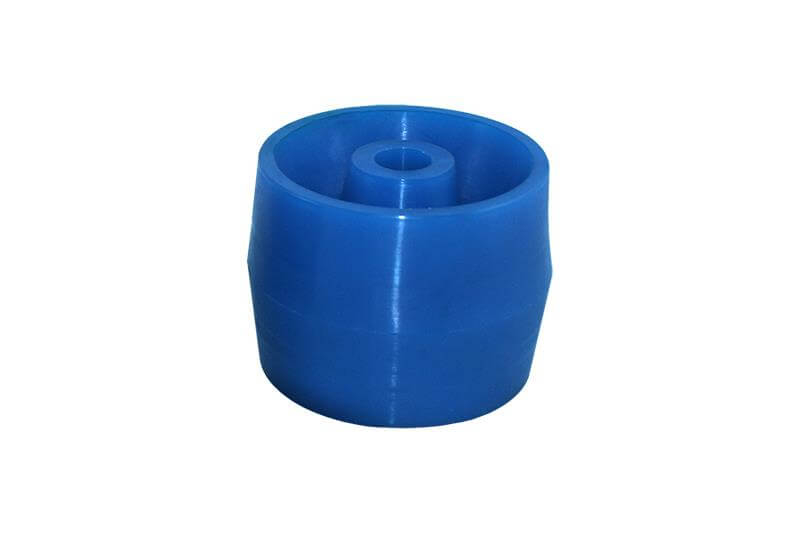 Galet de remorque bateau polyuréthane 115x86mm bleu
